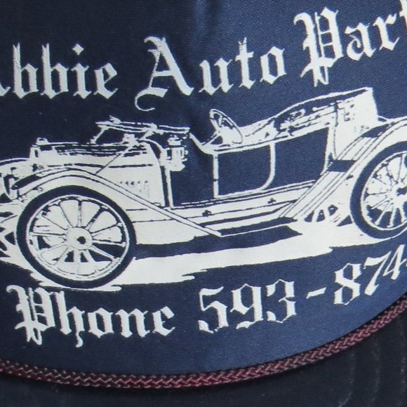 NISSIN Vintage Abbie Auto Parts Alabama Snapback Trucker Cap ONE SIZE - Taiwan - Picture 10 of 11